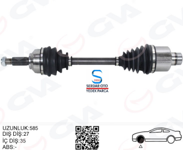 Ford Mondeo Ön Sağ Aks 2.0 Tdci/Benzinli Manuel Vites 02-06 Arası 2S713B436BC MGA 73393