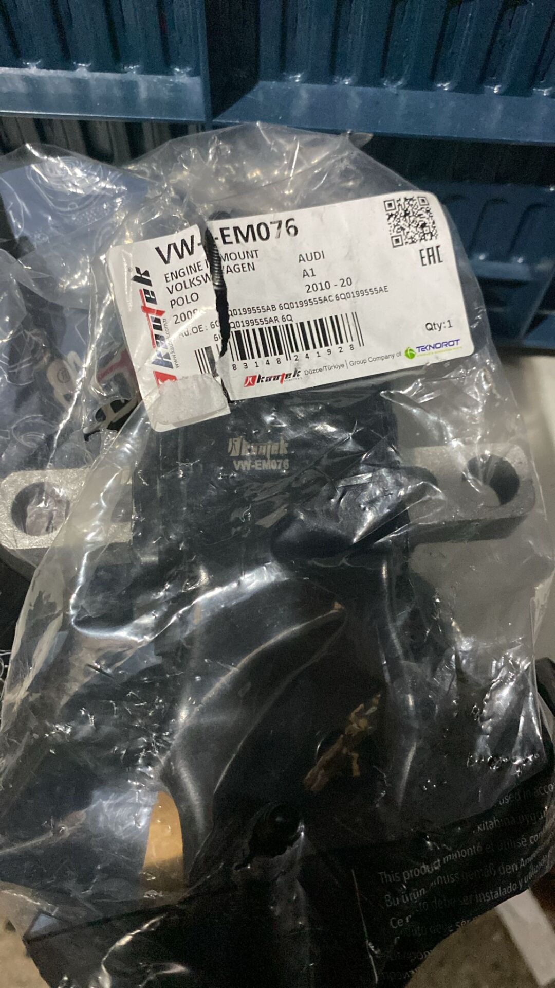 MOTOR TAKOZU SOL POLO AMF-BNV-BNM 1.4 TDI 01-SONRASI KAUTEK TEKNOROT 6Q0199555AS EM076 3-42