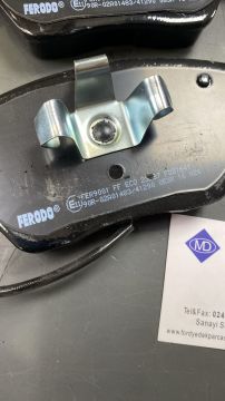 Ön Fren Balata Takımı Fişli Caddy GOLF5-GOLF6-JETTA-CADDY-PASSAT-SEAT Feredo fdb1641 3C0698151C
