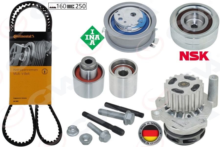 Triger Kayış Seti Devirdaimli Polo Golf jetta passat B7 caddy t5 Crafter Amarok Audi Seat Skoda Superb 530055032 CSHA-CAYB-CAYC-CAYA-CAYD-CAAB-CAAC-CKUB-CKTB-CFFB-CFWA-CAGA-CDCA-CDBA-CNFB 1,2 TDİ-1,6 TDİ-2,0 TDİ 03L198119A 03L198119F D