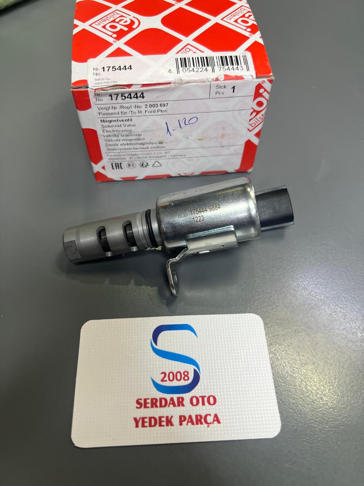 SELENOİD VALFİ EKSOZ (4M5G 6L713 BE) FOCUS/C-MAX/KUGA/MONDEO 04- 1,6 BENZiNLİ FEBİ 175444 CN1G6L713BD