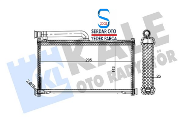 Audi Kalorifer Radyatörü A6 04-11 Arası Kale 352135 4F1820031 D1-G8