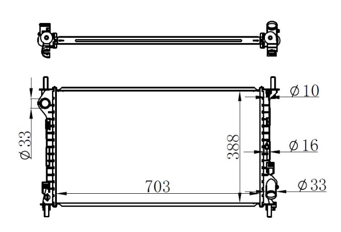 CONNECT SU RADYATÖRÜ +AC 03-13 ARASI 4T168005 VEKA 161924