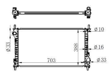 CONNECT SU RADYATÖRÜ +AC 03-13 ARASI 4T168005 VEKA 161924