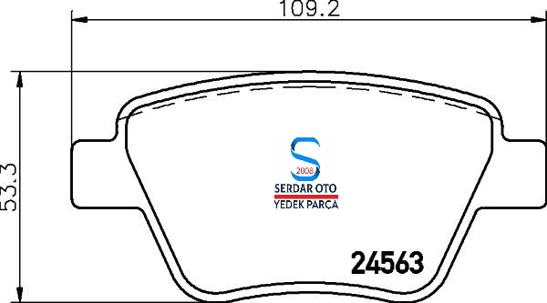 VOLKSWAGEN ARKA FREN BALATA TAKIMI CADDY GOLF6 PASSAT SEAT LEON HELLA PAGİD 8DB355014021 2K5698451
