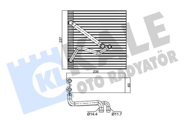 VOLKSWAGEN EVAPORATÖR AUDİ A3-TT-SEAT ALTEA-TOLEDO-GOLF5 GOLF6 -CADDY-PASSAT-JETTA-SCIROCCO-SHARAN-TİGUAN-EOS KALE 350090 1K1820103E (d1-c3 Kargosu Ücretsiz)