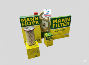 Volkswagen Passat b8 Yağ Bakım Filtre Seti 1.6Tdi DCXA Mann - Castrol 5w30 Edge