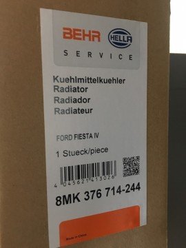 Su radyatörü klimalı +ac Fiesta 97-2001 Arası BEHER XS6H8005GA
