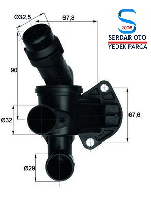VOLKSWAGEN AUDİ TERMOSTAT 87C BWE-BPJ-BYK-BGB 2,0 TFSİ 04-08 ARASI KOMPLE MAHLE MAHTI787 06D121111G