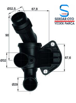 VOLKSWAGEN AUDİ TERMOSTAT 87C BWE-BPJ-BYK-BGB 2,0 TFSİ 04-08 ARASI KOMPLE MAHLE MAHTI787 06D121111G