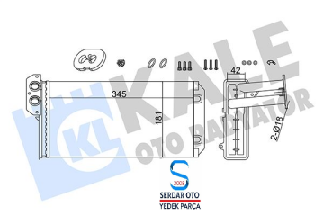 Volkswagen Lt35 Sprinter Kalorifer Radyatörü 97-07 Arası Kale 355280 2D0819031 D1-G8