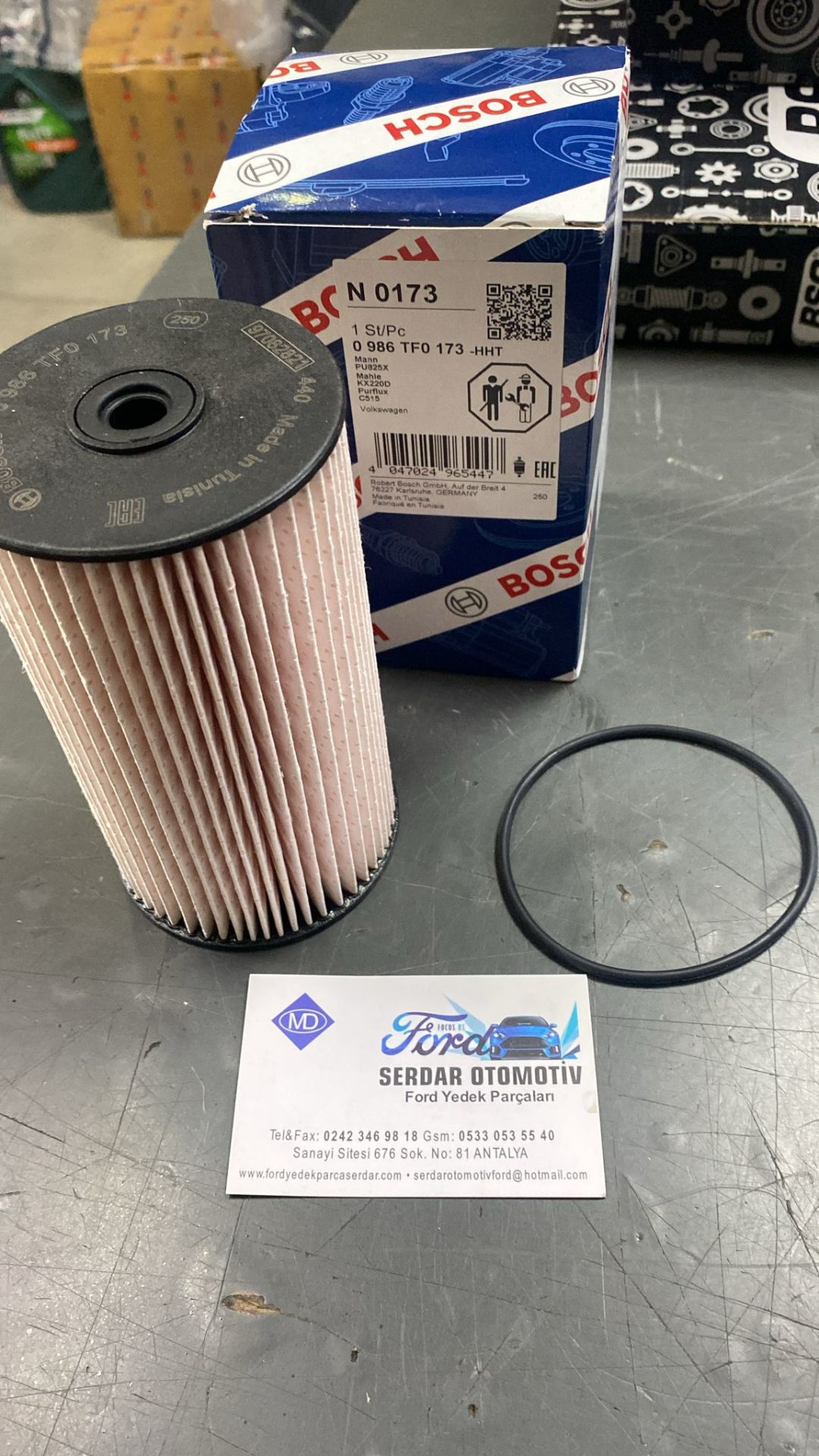 Mazot Yakıt Filtresi Vw 04- Sonrası Caddy (Passat B7) Leon Octavia Audi A3 Skoda Yeti N0173 0986TF0173  BKD-BLS-CAYB-CAYC-BJB 1,6 TDİ-1,9 TDİ-2,0 TDİ 3C0127434 3C0127177 D ÖN-ZEM-RAF-10