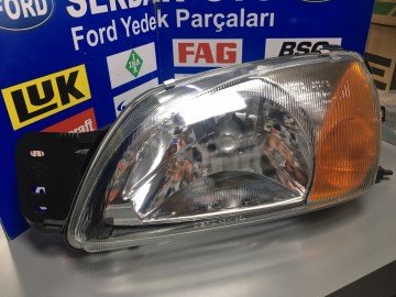 Ford Fiesta Ön Far Sol Sarı Sinyalli 1999-2001 Yıllar Arası Gülen Yüz 4311146L Depo