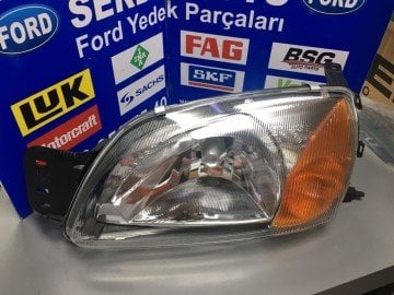 Ford Fiesta Ön Far Sol Sarı Sinyalli 1999-2001 Yıllar Arası Gülen Yüz 4311146L Depo
