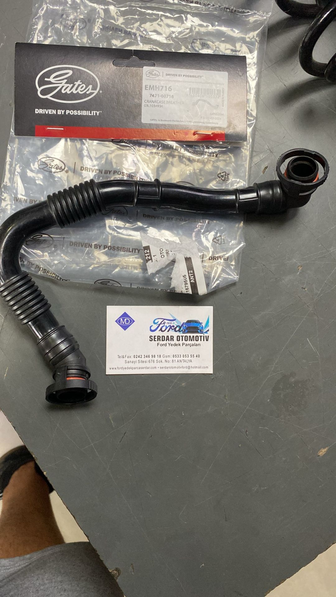 Volkswagen Motor YAĞ Havalandırma Hortumu Vw Polo Transporter T5 T6 03L103493K 747100716 GATES EMH716 3-64