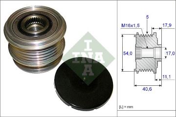 ALTERNATÖR GERGİ KASNAĞI FORD MONDEO IV 2.5-SMAX 07 VOLVO S40-V50-S60-V60-SC60-V70-XC70-S80-XC90