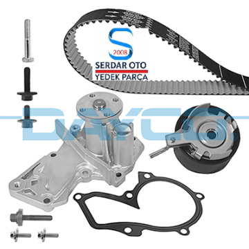 Ford Focus - Fiesta - Mondeo 1.4 1.6 Benzinli Triger Kayış Seti Devirdaimli 06-12 Arası Dayco KTBWP7640K 5M5Q8B596AA