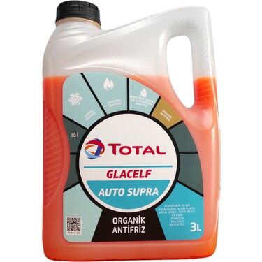 Total Glacelf Auto Supra Organik Antifriz 3 Litre Yüksek Performanslı Kışa Hazır Koruma