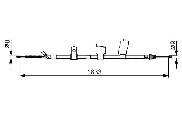 FREN TELİ. 1833 MM