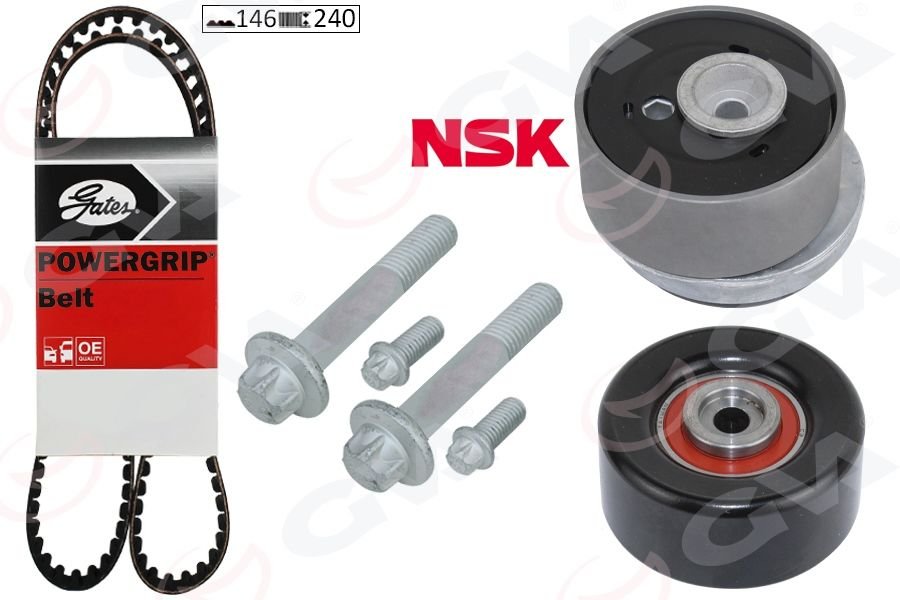 EKSANTRİK GERGİ KİTİ 146x240 ASTRA H-J-INSIGNIA-VECTRA C-CRUZE 1.6-1.8 Z16XEP-XER-A16LET-XER-B16XER