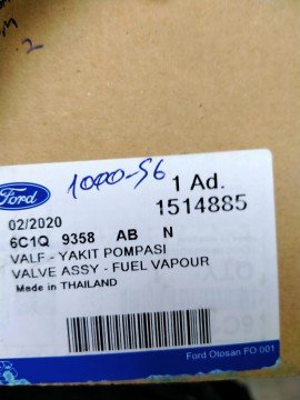 Ford Transit V347 Mazot Pompa Müşürü Valfi 2007-2011 Yıllar Arası ORJİNAL 6C1Q9358