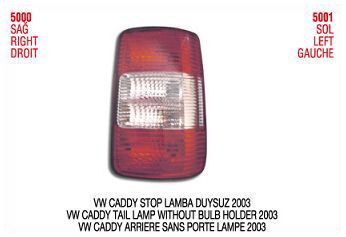 Arka Stop Lambası Sağ Caddy PLEKSAN-5000 04-10 ARASI 2K09450296 D-G-ALT-10