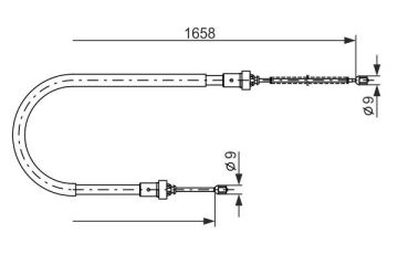 FREN TELİ. 1658 MM