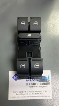 Ön Cam Düğmesi Dörtlü Sol 04-14 Arası GolF5 Golf6 Passat Jetta (Polo10-6R ) Leon Amarok Maher 15858 31189 1K4959857B 8075050 3-37