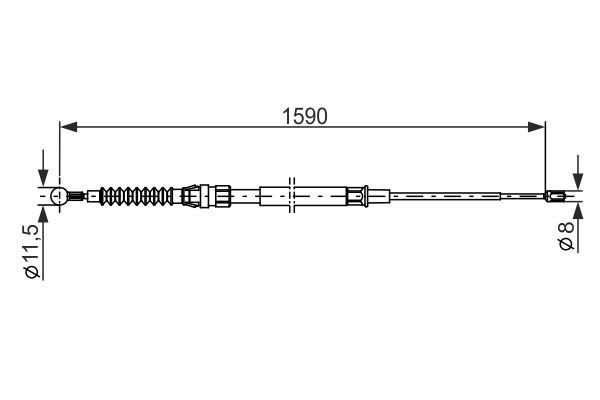 FREN TELİ. 1590 MM
