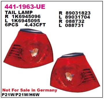 GOLF5 ARKA STOP LAMBASI SOL DIŞ DEPO 4411963LUE 1K6945095 DEP.