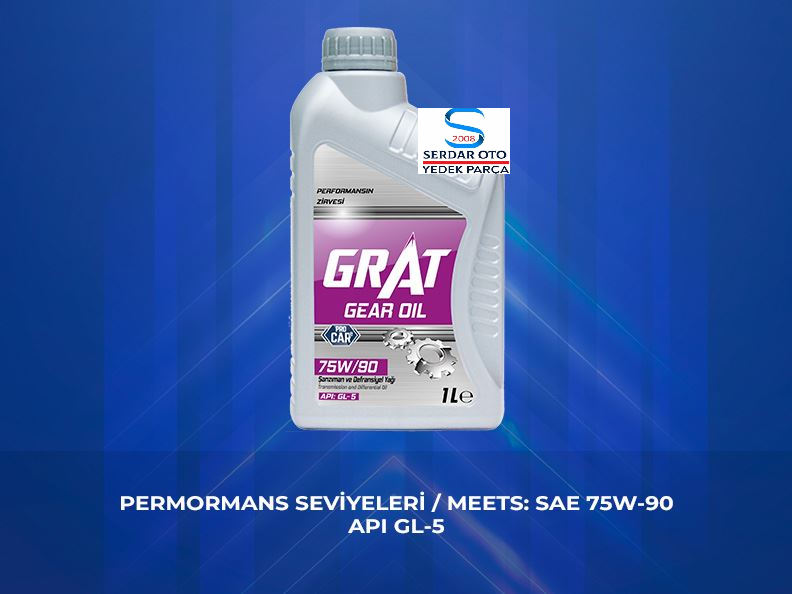 Şanzıman Yağı Manuel 1 Litre 75W90 API-GL5 Grat