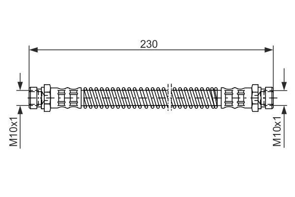 FREN HORTUMU SAĞ; ARKA. 230 MM