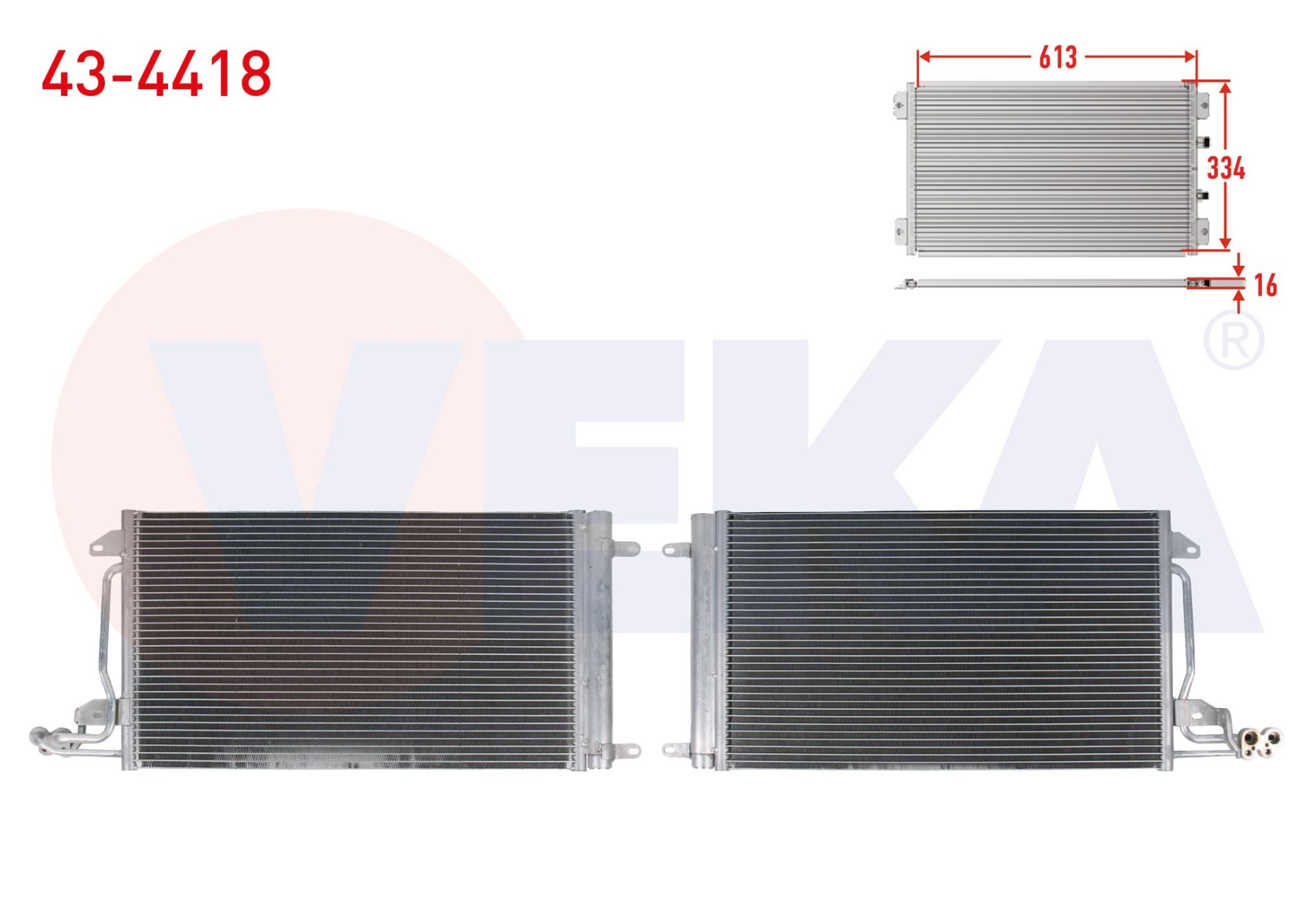 Vw Klima Radyatörü Polo İbiza Audi1 Fabia 6R0820411D 6R0820411L MGA 82152 DEPO