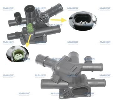 TERMOSTAT KOMPLE GOLF4 / A3 / BORA 02-06 AVU-BFQ 1.6 MANUEL KALE 572815 06A121111 3-35