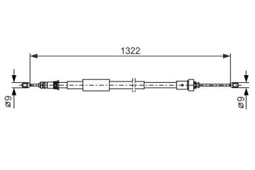 FREN TELİ. 1322 MM