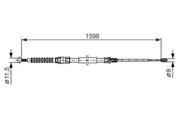 FREN TELİ. 1598 MM