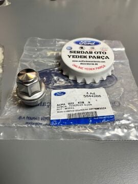 Ford Custom Transit BİJON SOMUNU KAPALI KONİK ALAŞIM JANT (M14 X 1.5) ACPA1012KXB Orjinal Otosan