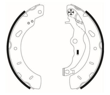 FORD COURİER ARKA FREN BALATA TAKIMI PAPUÇ 14-23 ARASI MGA 54247 EY162200