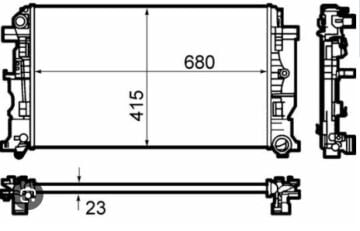 VOLKSWAGEN SU RADYATÖRÜ VW CRAFTER/MB SPRİNTER A9065000202 B MAHLE CR1710000S 2E0121253 Dp.