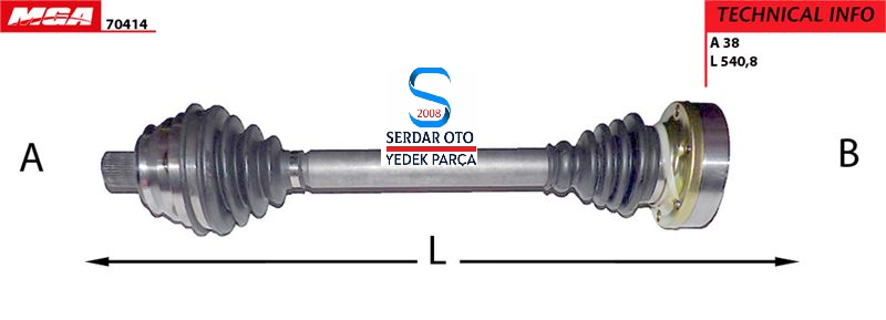 Transporter T4 Ön Aks R/L JZW407449FX AJA 701407271M MGA 70414 D1-G9