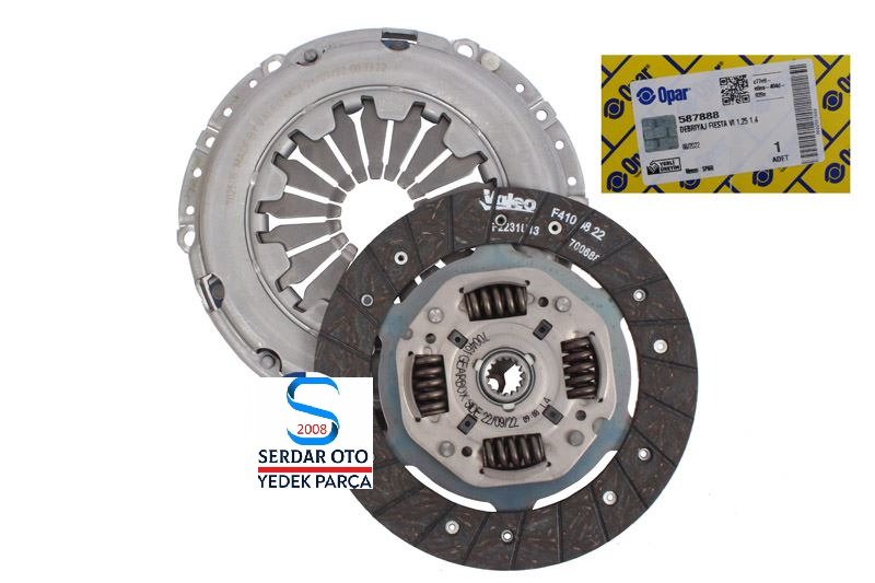 Ford Fiesta Debriyaj Seti Bilyasız 1996-2001 Arası 1.25 1.4 Benzinli Opar Valeo 587888