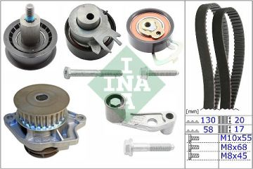 TRİGER KAYIŞ SETİ DEVİRDAİMLİ SET POLO-CORDOBA-FABİA-GOLF4-BORA AHW-BBY-BKY-BBZ-BCB-CGGB 1,4 16V-1,6 16V İNA 530008931 036198119C 036198119A