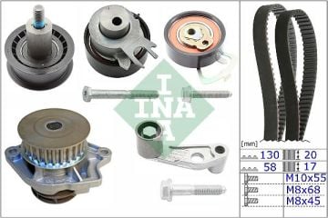 TRİGER KAYIŞ SETİ DEVİRDAİMLİ SET POLO-CORDOBA-FABİA-GOLF4-BORA AHW-BBY-BKY-BBZ-BCB-BXW CGGB 1,4 16V-1,6 16V İNA 530008931 036198119C 036198119A