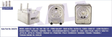 VOLKSWAGEN YAĞ SOĞUTUCU TEK PETEK CADDY PASSAT POLO GOLF AZV BKD BKP AVF CAGA CBAC 038117021E KALE 344375 ZC-8