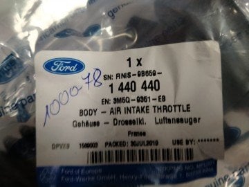 Ford Focus Cmax VolvoS40 Hava Filtre Turbo Hortumu sert plastik 90ps 1.6Tdci Orjinal 3M5Q9351EB