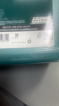 Castrol 5w30 4lt A5 Magnatec Tam Sentetik Benzinli ve Dizel M2C913-C/WSS-M2C913-D A1/B1 A/5 B/5