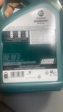 Castrol 5w30 4lt A5 Magnatec Tam Sentetik Benzinli ve Dizel M2C913-C/WSS-M2C913-D A1/B1 A/5 B/5