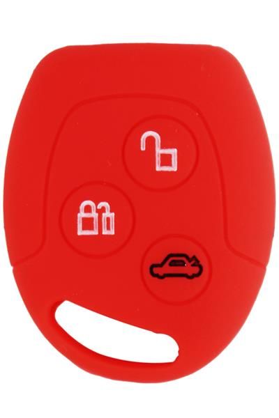 KONTAK ANAHTAR KUMANDA KORUYUCU KILIF SİLİKON KIRMIZI FORD FOCUS 1-FIESTA-MONDEO-CONNECT