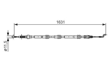 FREN TELİ. 1631 MM