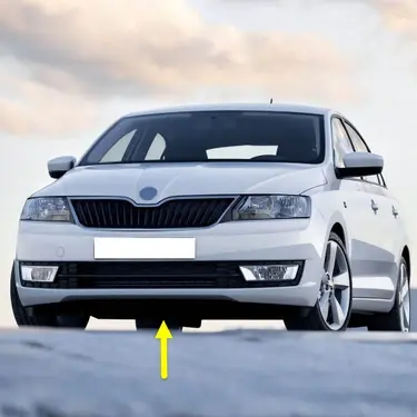 SKODA RAPİD ÖN TAMPON ALT SPOYLERİ DEFLEKTÖR 13-17 ARASI 5ja807611 D-3